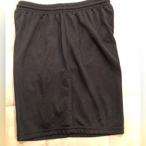 Black mesh athletic shorts by BCG -size XL; with drawstring